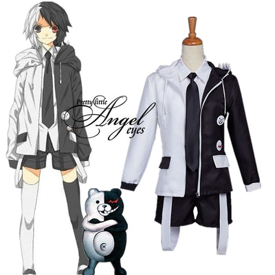 Anime Danganronpa Monokuma Costume Cosplay Uniform Halloween Party Full Suit