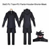 JP Anime Tokyo Ghoul Ken Kaneki Cosplay Costume Full Set Black Leather Fight Uniform Women Men Halloween Costume With Mask Wig