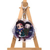 Anime Demon Slayer Kimetsu No Yaiba Kamado Tanjirou Cosplay Prop Accessory Keychain Kamado Nezuko Acrylic Key Chain Keyring