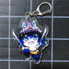 Anime Demon Slayer Kimetsu No Yaiba Kamado Tanjirou Cosplay Prop Accessory Keychain Kamado Nezuko Acrylic Key Chain Keyring