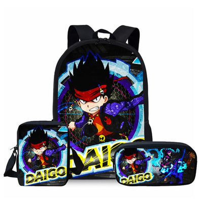 ThiKin 3Pcs Beyblade Burst  School Bags Set