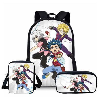 ThiKin 3Pcs Beyblade Burst  School Bags Set