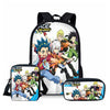 ThiKin 3Pcs Beyblade Burst  School Bags Set