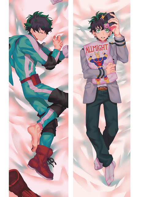 My Hero Academia Dakimakura Anime Body Pillow Cover Case Izuku Midoriya Cosplay Props Otaku BL Male Cushion Cover Xmas Gift