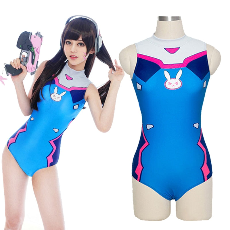 Sexy Game OW D.VA Cosplay Costume Dva Mercy